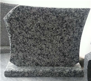 Seawave White Granite Tombstone Monument