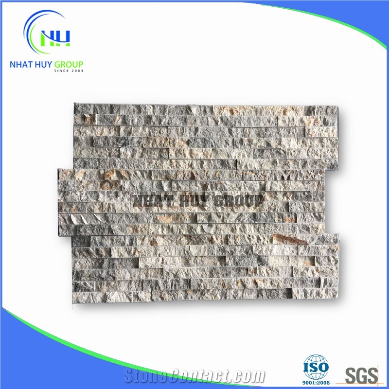 Crystal White and Mouse Grey Wall Panel Marble