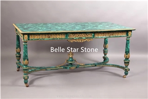 Malachite/Green Jade Semi Precious Stone Tables