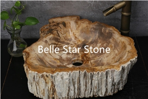 Petrified Wood/Wood Fossil Luxury Stone Wash Sinks