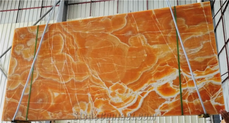 Iran Orange Onyx, Agate Onyx, Interior Wall Floor