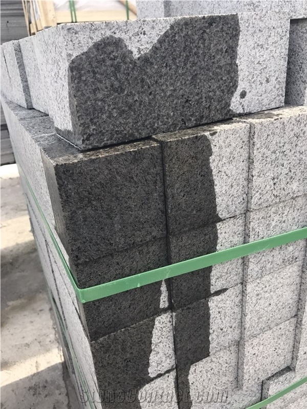 New Black Granite Cobble Kerbstone