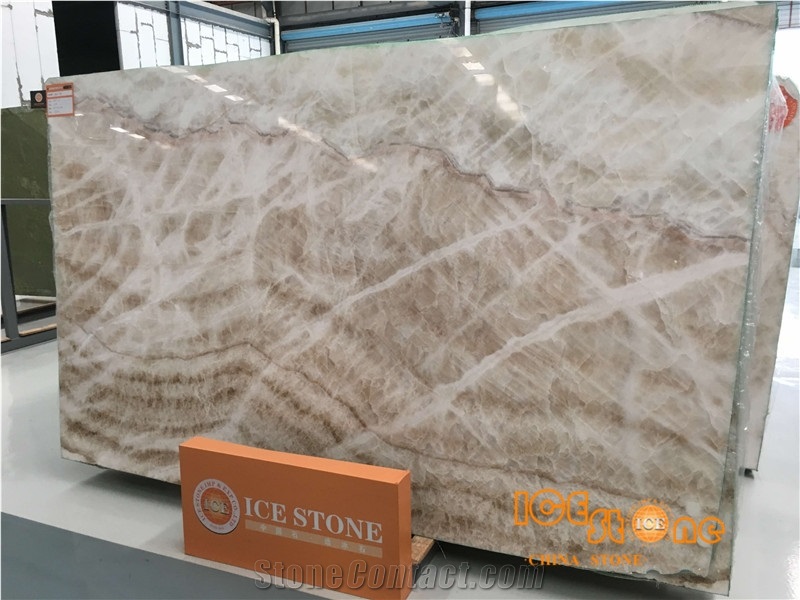 Chinese Beige Onyx,Bookmatch,1.8/2.0cm Thickness