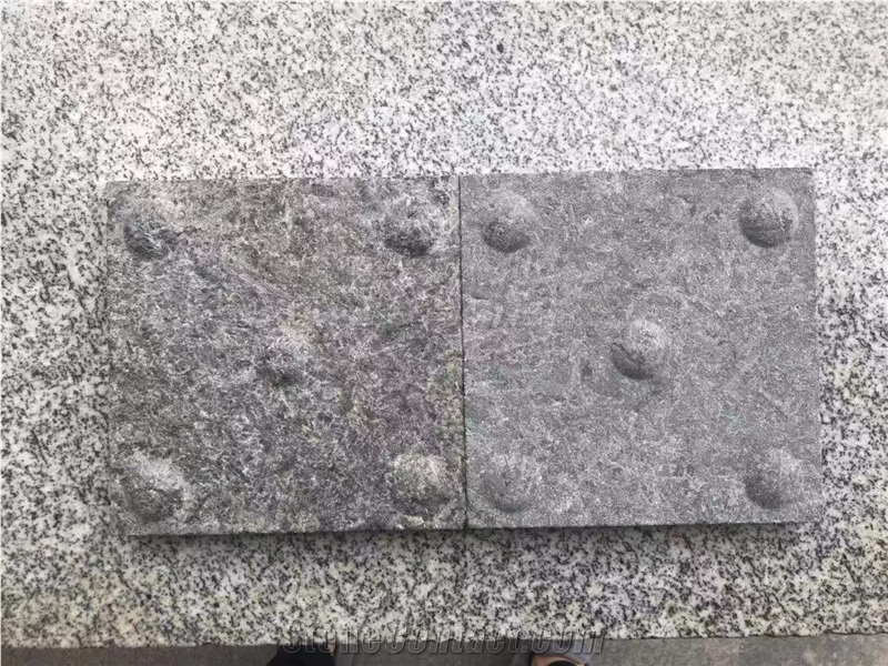 Angola Black Granite Blind Paving Stone Buttons