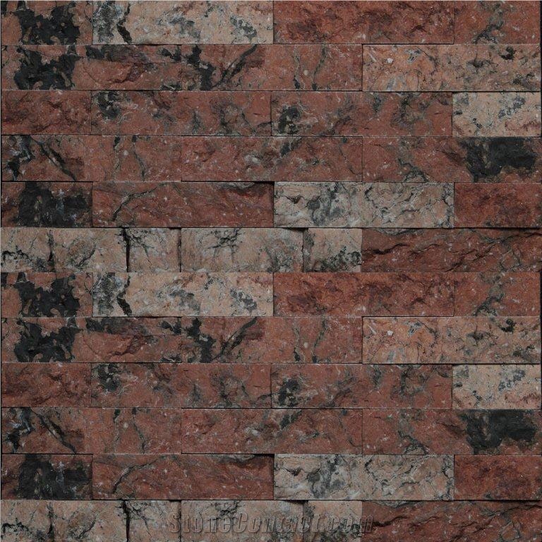 Bali Mega Red Split Marble Mosaic Pattern