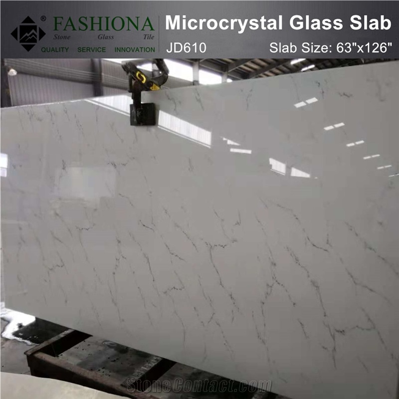 Calacatta Micro Crystal Glass,Interior & Exterior