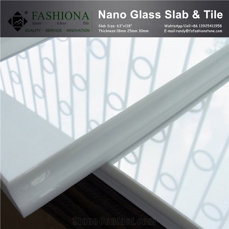 White Nanoglass,Glass Stone Interior & Exterior