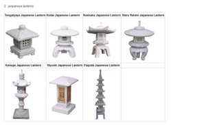 Japanese Stone Lantern in Garden for Decoration