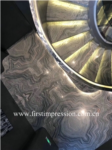Beauty Water Cloudy Grey Marble Cut to Size&Stairs