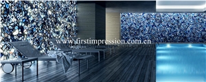 Best Price Blue Agate Slabs&Tiles for Decoration