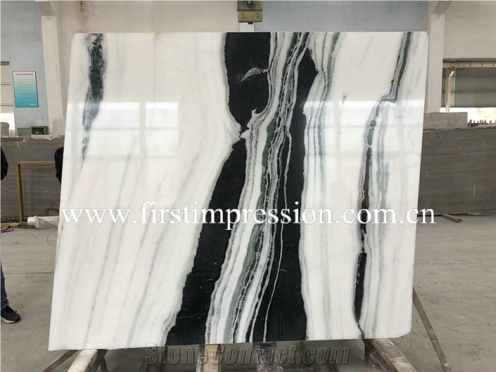 China Panda White Marble Slab&Tiles