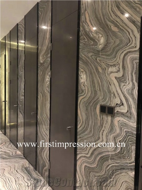 Chines Water Cloudy Grey Marble Slabs&Tiles