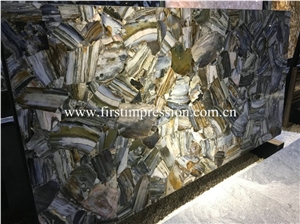 Grey Semiprecious Stone Slabs/Natural Gemstone