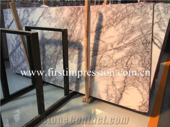Milas Lilac Marble Tiles & Slabs for Corving