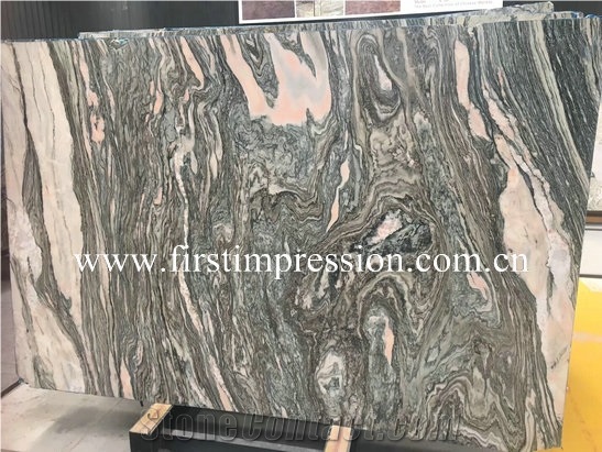 New Polished Water Cloudy Grey Marble Slabs&Tiles