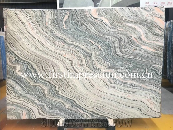 New Polished Water Cloudy Grey Marble Slabs&Tiles