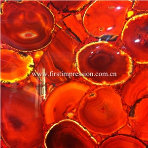Red Agate Gemstone Slabs/Semiprecious Stone