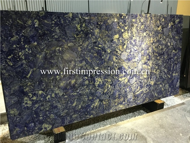 Victoria Blue Semiprecious Stone Slabs/Natural Gemstone