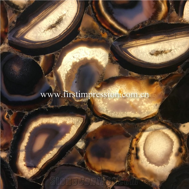 Yellow Agate Gemstone Slabs/Semiprecious Stone