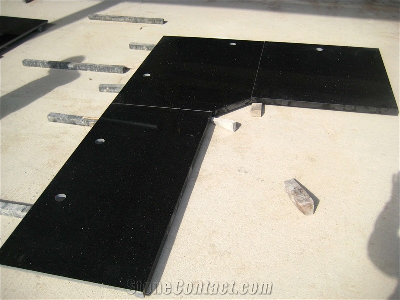 Black Galaxy Granite Countertops Bench Desk Tops