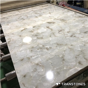 Alabaster Artificial Marble Stone Walling Tile