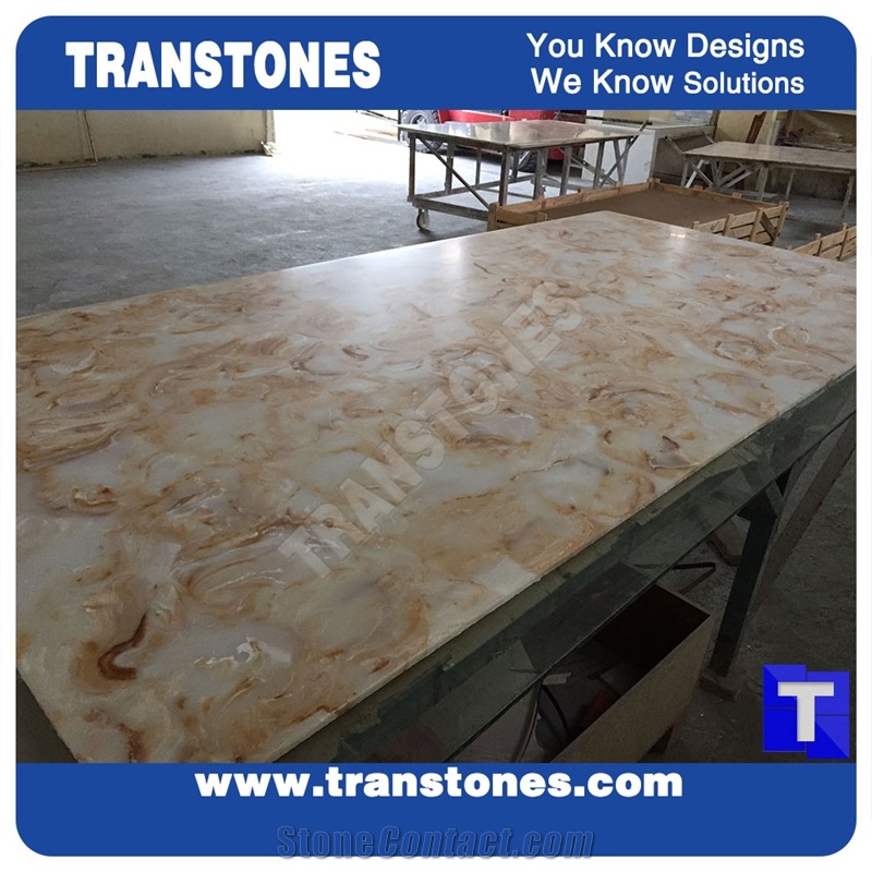 Artificial Imperial Gold Marble Tiles