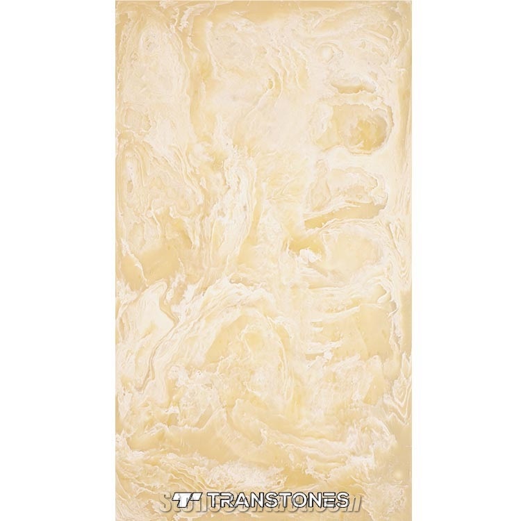 Artificial Translucent Resin Panel Alabaster Tile