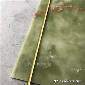Big Slabs Green Onyx Kitchen Stone