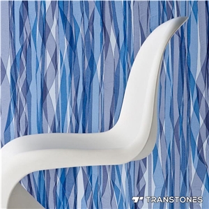 Blue Acrylic Sheet Translucent Resin Walling Decor