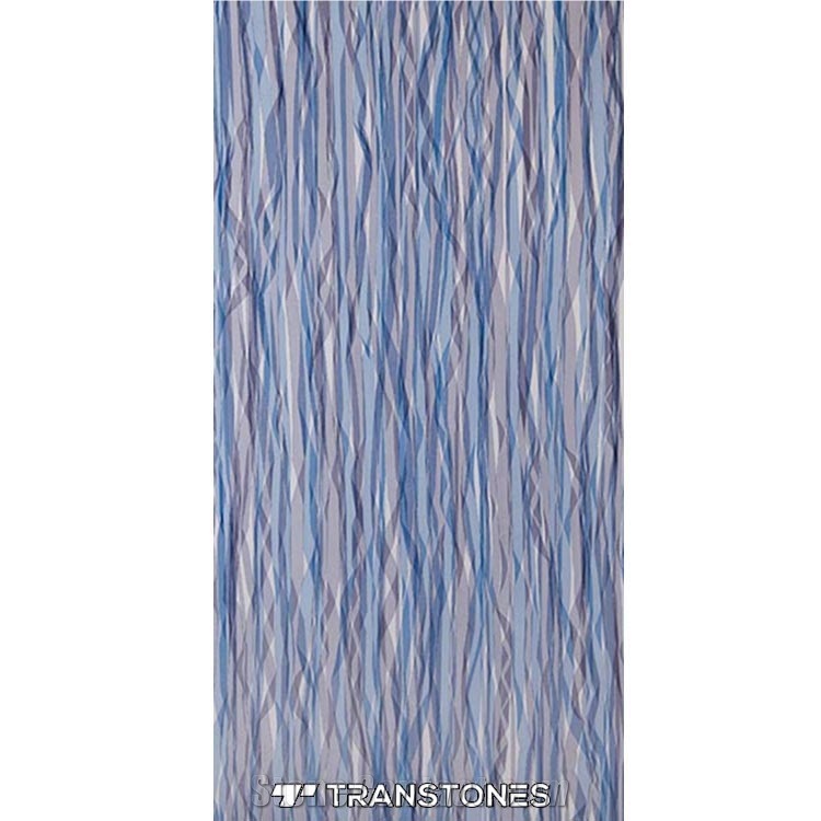 Blue Acrylic Sheet Translucent Resin Walling Decor
