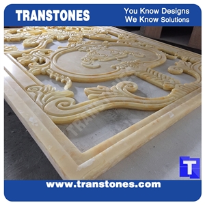 Carved Faux Stone Tiles for Interior Decorations