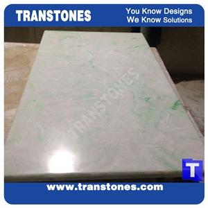 China White Green Artificial Resin Panels