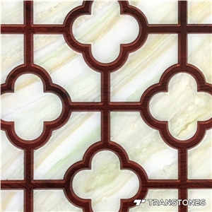 Classes Chinese Flower Pattern Wall Cladding Decor