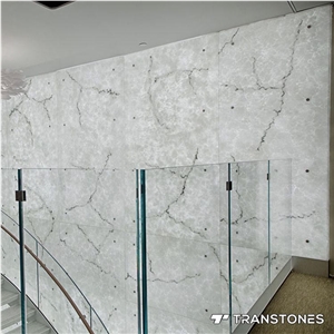 Decor White Artificial Onyx Stone Wall Covering