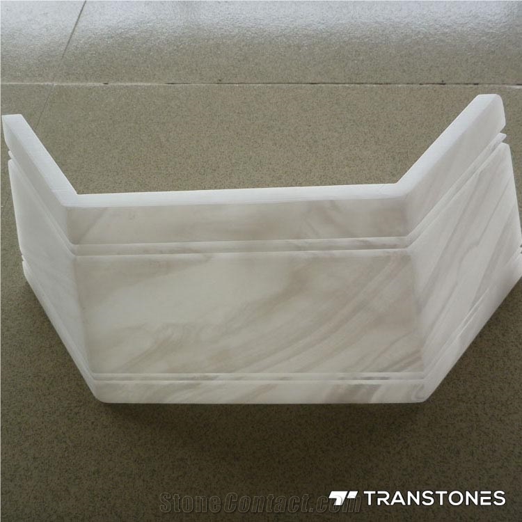 Decorative White Artificial Onyx Stone for Interior Decoration