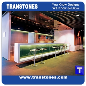 Engineered White Marble Bar Counter Tops
