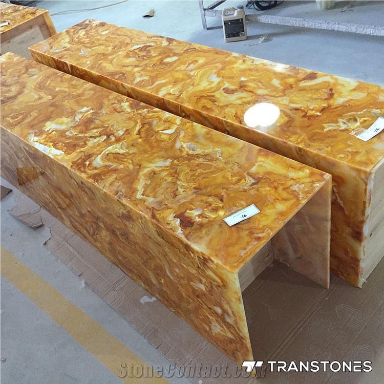 Faux Alabaster Stone Cut to Size for Decors Fabricated
