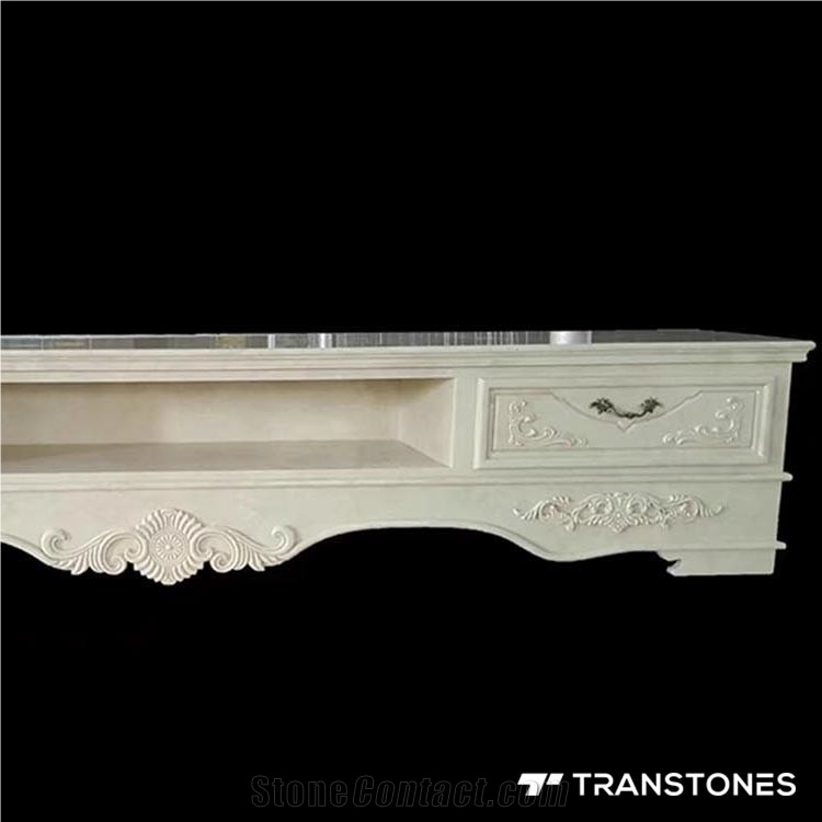 Faux Stone Polished Alabaster for Desk/ Top Design