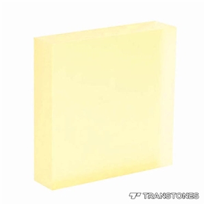 Pale Yellow Backlit Resin Panel Acrylic Sheet