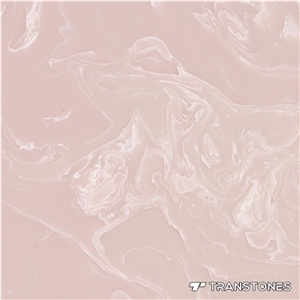 Pink Polished Translucent Resign Faux Alabaster Slabs