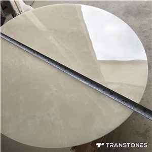 Polished Artificial Stone for Round Table Made