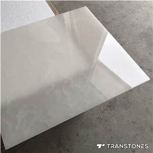 Polished Finishes White Artificial Onyx Alabaster Resin Panel