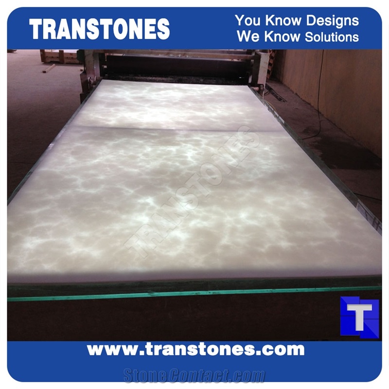 Pure Snow White Faux Marble Artificial Stones