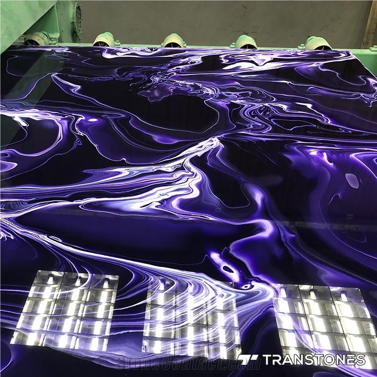 Purple Faux Onyx Alabaster Sheet