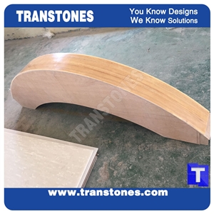Solid Surface Artificial Honey Onyx Tiles for Table Panel