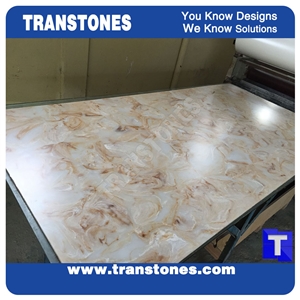 Solid Surface Beige Bahia Artificial Marble Stones
