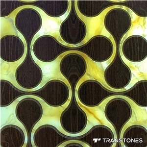 Translucent Artificial Wooden Onyx Stone Building Wall Panel