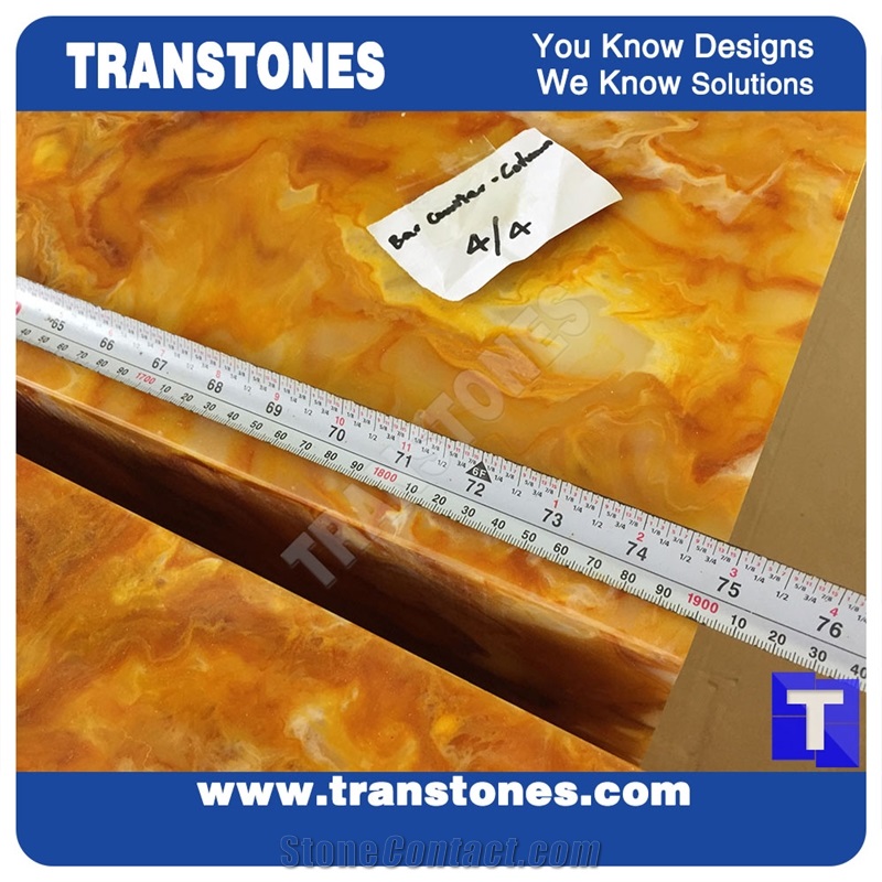 Translucent Engineered Glass Onyx Stone