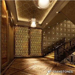 Translucent Faux Stone Flower Vein Walling Tiles
