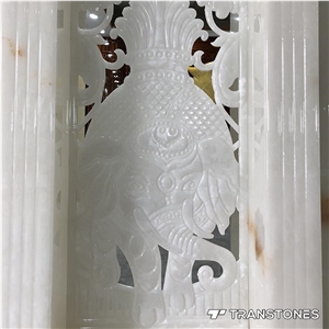 Transparent Backlit Alabaster Onyx Sheet for Bar